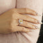 GENUINE YELLOW DIAMOND & DIAMOND RING(#:P1087   )