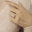 GENUINE YELLOW DIAMOND & DIAMOND RING(#:P1087   )