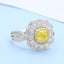 GENUINE YELLOW DIAMOND & DIAMOND RING(#:P1088 )