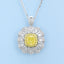 GENUINE YELLOW DIAMOND & DIAMOND RING(#:P1088 )