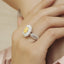 GENUINE YELLOW DIAMOND & DIAMOND RING(#:P1088 )