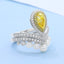 GENUINE YELLOW DIAMOND & DIAMOND RING(#:P1089 )