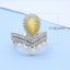 GENUINE YELLOW DIAMOND & DIAMOND RING(#:P1089 )