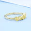 GENUINE YELLOW DIAMOND & DIAMOND RING(#:P1091)