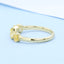 GENUINE YELLOW DIAMOND & DIAMOND RING(#:P1091)