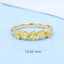 GENUINE YELLOW DIAMOND & DIAMOND RING(#:P1091)