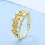 GENUINE YELLOW DIAMOND & DIAMOND RING(#:P1092)