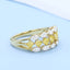 GENUINE YELLOW DIAMOND & DIAMOND RING(#:P1092)