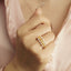 GENUINE YELLOW DIAMOND & DIAMOND RING(#:P1092)