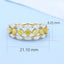 GENUINE YELLOW DIAMOND & DIAMOND RING(#:P1092)