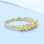 GENUINE YELLOW DIAMOND & DIAMOND RING(#:P1093)