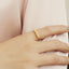 GENUINE YELLOW DIAMOND & DIAMOND RING(#:P1093)