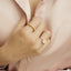GENUINE YELLOW DIAMOND & DIAMOND RING(#:P1093)