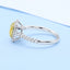 GENUINE YELLOW DIAMOND & DIAMOND RING(#:P1096)