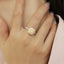 GENUINE YELLOW DIAMOND & DIAMOND RING(#:P1096)