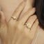 GENUINE YELLOW DIAMOND & DIAMOND RING(#:P1099)