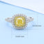 GENUINE YELLOW DIAMOND & DIAMOND RING(#:P1099)