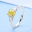 GENUINE YELLOW DIAMOND & DIAMOND RING(#:P1100 )