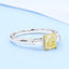GENUINE YELLOW DIAMOND & DIAMOND RING(#:P1100 )