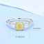 GENUINE YELLOW DIAMOND & DIAMOND RING(#:P1100 )