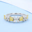 GENUINE YELLOW DIAMOND & DIAMOND RING(#:P1105)