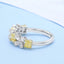 GENUINE YELLOW DIAMOND & DIAMOND RING(#:P1105)