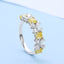 GENUINE YELLOW DIAMOND & DIAMOND RING(#:P1105)