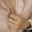 GENUINE YELLOW DIAMOND & DIAMOND RING(#:P1105)