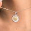 GENUINE YELLOW DIAMOND & DIAMOND NECKLACE (#:XL013-Y)