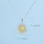 GENUINE YELLOW DIAMOND & DIAMOND NECKLACE (#:XL013-Y)