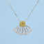 GENUINE YELLOW DIAMOND & DIAMOND NECKLACE (#:XL055-Y )
