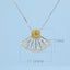 GENUINE YELLOW DIAMOND & DIAMOND NECKLACE (#:XL055-Y )