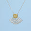 GENUINE YELLOW DIAMOND & DIAMOND NECKLACE (#:XL055-Y )
