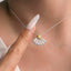 GENUINE YELLOW DIAMOND & DIAMOND NECKLACE (#:XL055-Y )