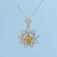 GENUINE YELLOW DIAMOND & DIAMOND NECKLACE (#:XL065-Y)