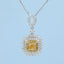 GENUINE YELLOW DIAMOND & DIAMOND NECKLACE (#:XL125-Y)