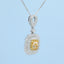 GENUINE YELLOW DIAMOND & DIAMOND NECKLACE (#:XL125-Y)