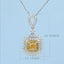 GENUINE YELLOW DIAMOND & DIAMOND NECKLACE (#:XL125-Y)