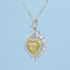 GENUINE YELLOW DIAMOND & DIAMOND NECKLACE (#:XL157-Y )