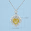 GENUINE YELLOW DIAMOND & DIAMOND NECKLACE (#:XL157-Y )