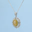 GENUINE YELLOW DIAMOND & DIAMOND NECKLACE (#:XL166-Y)