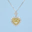 GENUINE YELLOW DIAMOND & DIAMOND NECKLACE (#:XL185-Y)