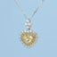 GENUINE YELLOW DIAMOND & DIAMOND NECKLACE (#:XL185-Y)