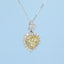 GENUINE YELLOW DIAMOND & DIAMOND NECKLACE (#:XL185-Y)