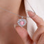 SOLID GOLD LAB-GROWN VVS FANCY VIVID PINK DIAMOND & DIAMOND PENDANT (#:SY017P-P)