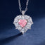 SOLID GOLD LAB-GROWN VVS FANCY VIVID PINK DIAMD & DIAMOND PENDANT (#:SY017P-P)