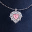 SOLID GOLD LAB-GROWN VVS FANCY VIVID PINK DIAMOND & DIAMOND PENDANT (#:SY017P-P)