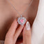 SOLID GOLD LAB-GROWN VVS FANCY VIVID PINK DIAMOND & DIAMOND PENDANT (#:SY017P-P)