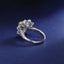 SOLID GOLD LAB-GROWN VVS FANCY VIVID YELLOW DIAMOND & DIAMOND RING (#:SY021Y-R)