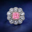 SOLID GOLD LAB-GROWN VVS FANCY VIVID PINK DIAMOND & DIAMOND RING (#:SY001P-R)
